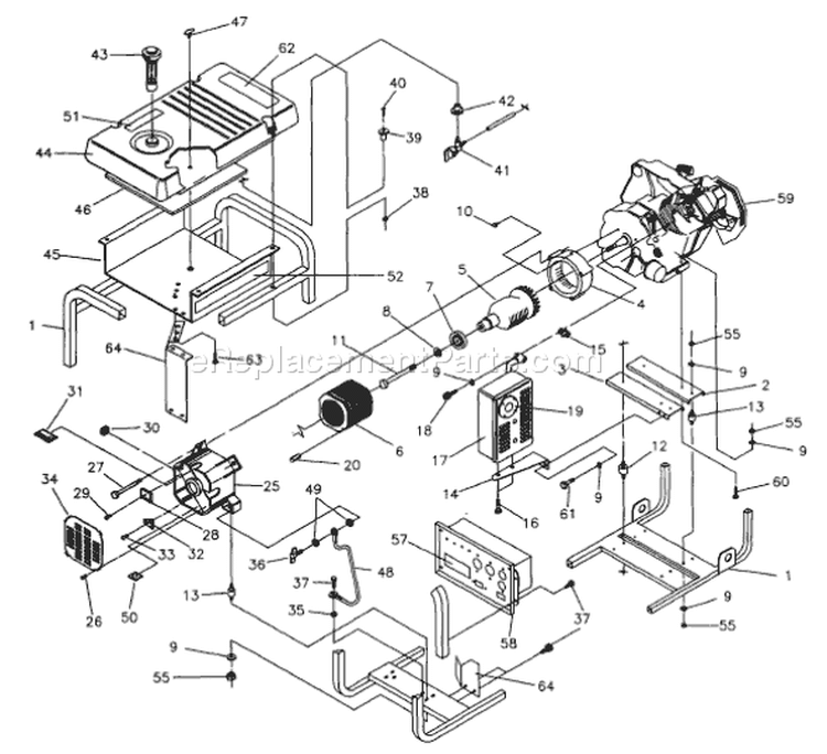 Page C Diagram and Parts List for 9778-7  Briggs and Stratton Generator